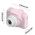 thumbnail image 3 of Cámara de juguete para niños Mini SLR, cámara de alta definición de 4.8MP, adecuada para niños de 3 a 6 años, cámara Mini DSLR para niños rosa, 3 of 5