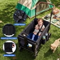 thumbnail image 4 of Tripland Wagon Stroller for 2 Kids,Baby Stroller Wagon with Storage Shelf,Push & Pull Handle,Black, 4 of 11