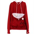 thumbnail image 1 of Cat lovers hoodies (winered, 3XL), 1 of 10