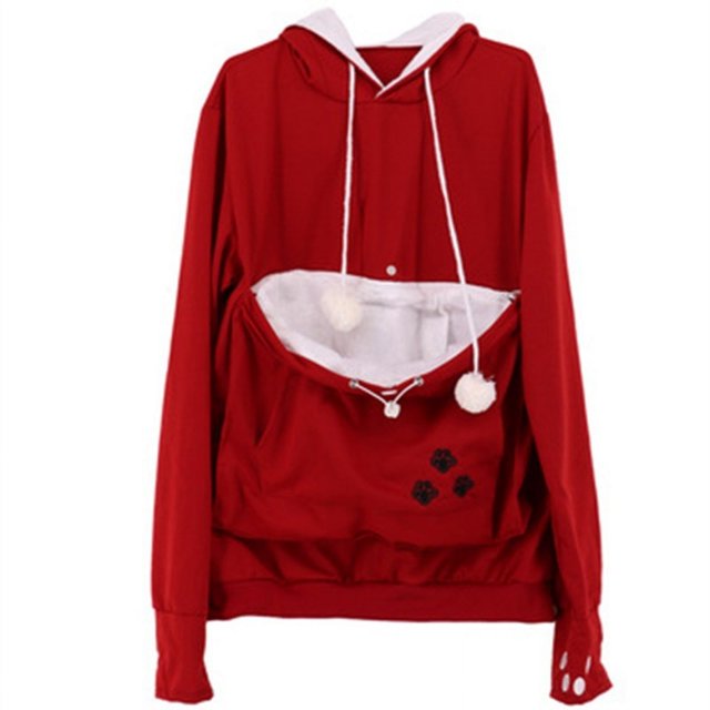 Sweat à Capuche pour Amoureux des Chats (winered, 3TG)