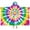 Rainbow Tie Dye, variant on Colorful Rainbow Tie Dye Spiral Pattern Hooded Bath Towel，50"x30" for Ages 3 To 12 Kids, Quick Dry Lightweight Soft Microfiber Hood Beach Towel Cover Up for Kids