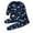 Dark Blue-b, variant on Boys Train Print Pajama Set Two Piece Long Sleeve Sleepwear Outfit for Toddlers and Kids Grey,4-5 Years