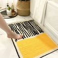thumbnail image 6 of Hiroekza Bathroom Rugs Non Slip Washable Bath Mat 40x60cm Quick Dry Anti Mold Polyester Fiber Shower Rug for Bathroom Floor Tub and Shower Cloud Comfort Bath Rug Yellow, 6 of 6