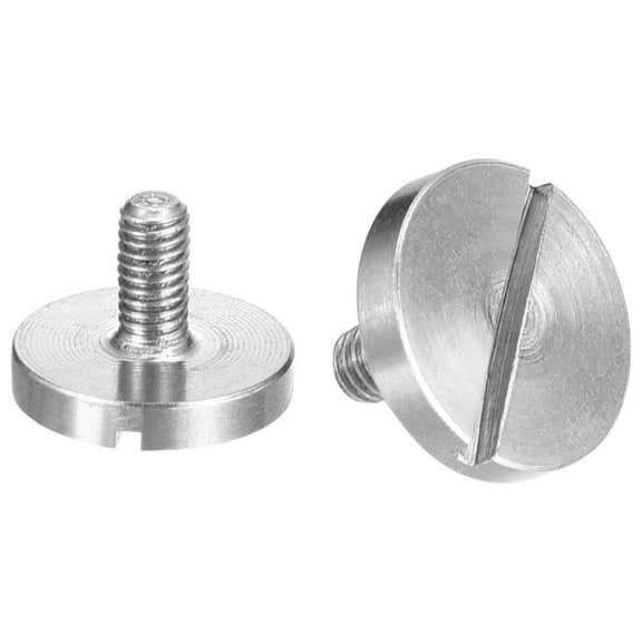 M3x6mm Slotted Round Large Flat Head Screws, 5Pack 304 Stainless Steel Screws