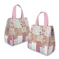 thumbnail image 2 of Pioneer Flower Floral Print Pattern Insulated Lunch Bag for Women & Adults,Large Portable Soft Cooler Lunch Bag,Thermal Food Storage Tote with Pearl Cotton,8.66L,8.75x5.75x9.5 Inch, 2 of 6