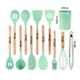 thumbnail image 2 of Juego de Utensilios de Cocina | Kit 12 Piezas de Cocina | Set de Instrumentos de Silicona | Mango de Madera Resistentes | Herramientas de Cocina Multifuncionales, 2 of 5