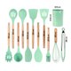 thumbnail image 2 of Juego de Utensilios de Cocina | Kit 12 Piezas de Cocina | Set de Instrumentos de Silicona | Mango de Madera Resistentes | Herramientas de Cocina Multifuncionales, 2 of 5
