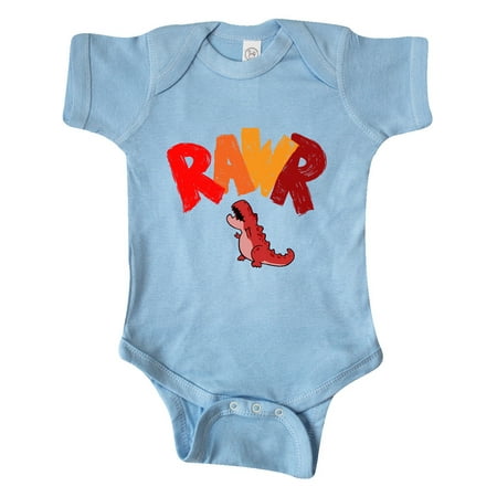 

Inktastic Lil Red Tyrannosaurus Rawr Gift Baby Boy or Baby Girl Bodysuit