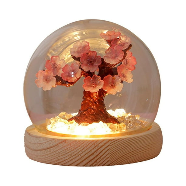 Lámpara de noche DIY, lámpara de mesa, lámpara para dormir, decoración, luz ambiental, flor, noche melocotonero