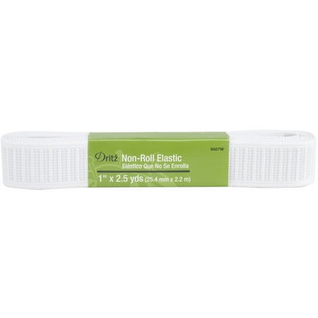 UPC: 0072879095074 | Dritz Woven Non-Roll Elastic 1 X2-1/2yd-White