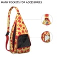thumbnail image 2 of Delicious Pizza Sling Backpack – Retro Italian Food Design Shoulder Bag, Fashionable Water-Resistant Daypack, 2 of 4
