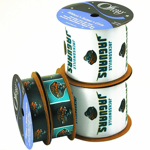 Jaguars Printed Ribbon 4 Pack