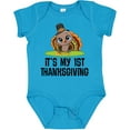 thumbnail image 3 of Inktastic First Thanksgiving Pilgrim Turkey Boys or Girls Baby Bodysuit, 3 of 5