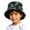 Black, variant on Toddler Kids Boys Tractor Bucket Hat Allover Construction Vehicle Print Wide Brim Summer Beach Vacation Outdoor Casual Accessories