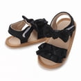 thumbnail image 5 of Otqutp Summer Sandals for Kids Baby Toddler Girls PU Leather Soft Open Toe Summer Sandals Flower Princess Flat Shoes for Summer Flat Sole Shoes, 5 of 5