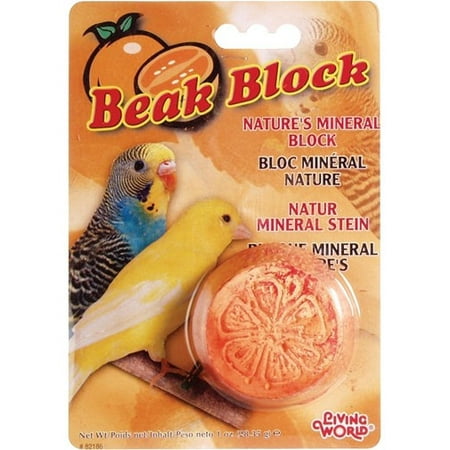 Living World Mineral Block for Parakeets - Orange