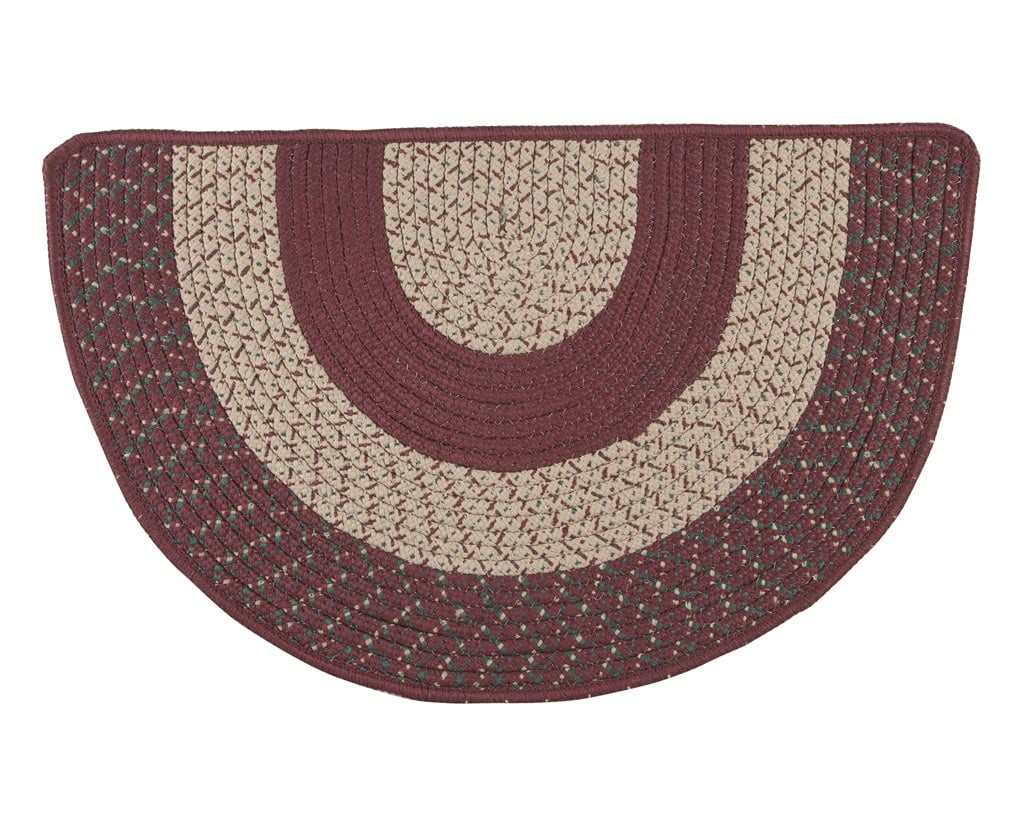 MultiColor Braided Slice Rug by OakRidge AccentsTM NonSlip Backing