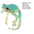 thumbnail image 7 of Callipe Frog Ring Cute Colorful Adjustable Tree Frog Rings Handmade Fun Jewelry Perfect Unique Gift Cute Animal Rings for Beach Summer Party., 7 of 7