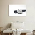 thumbnail image 2 of Elephant Stock Baseball And Bat Wall Art - Horizontal Canvas Wall Art - Living Room Wall Decor - Sports Canvas - White And Gray Decor - 36" x 24", 2 of 8