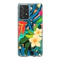 thumbnail image 1 of MUNDAZE Samsung Galaxy A33 Shockproof Clear Hybrid Protective Phone Case Blue Monstera Pothos Tropical Floral Flowers Cover, 1 of 5