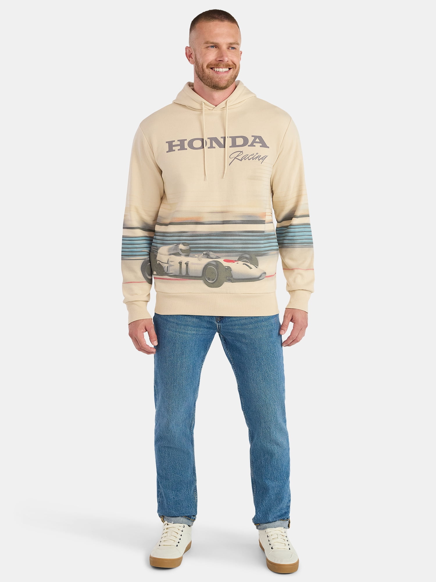 Honda Racing Men's Graphic Hoodie, Sizes XS-3XL