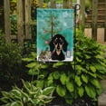 thumbnail image 2 of Caroline's Treasures BB1587GF Christmas Tree and Smooth Black and Tan Dachshund Flag Garden Size , Small, multicolor, 2 of 3