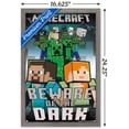 thumbnail image 3 of Minecraft - Beware Of The Dark Wall Poster, 14.725" x 22.375", Framed, 3 of 3
