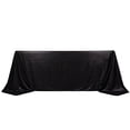 thumbnail image 2 of BalsaCircle 90x132 in Black Sequin Dots Polyester Rectangle Tablecloth Party Events Reception Decorations Supplies, 2 of 8