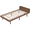 Walnut(Has Headboard), variant on PAPROOS Full Size Bed Frame, New Upgraded Wood Platform Bed with Strong Wooden Slats and Solid Wood Legs, Modern Floating Platform Bed Frame for Teens Adults, No Box Spring Needed, Gray