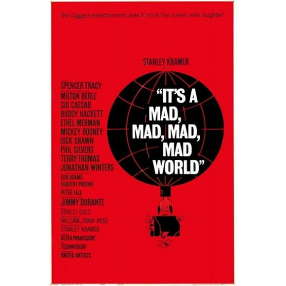 Pop Culture Graphics MOV228212 Its a Mad Mad Mad Mad World Movie Poster, 11 x 17