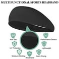 thumbnail image 2 of Sport Sweatbands Headbands for Men Women Running Workout Headbands Non Slip Moisture Wicking Sweatband Stretchy Unisex Hairband for Fitness Yoga Cycling Ball, 2 of 10