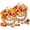 2pcs, variant on Lighted Burlap Pumpkin Wreath, Halloween Farmhouse Fall Harvest Garland Patchwork Adorned with Autumn Leaves, Orange Flower, Berries and Pinecone for Indoor Outdoor Wall Porch Home Door