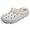 White, variant on Mens and Womens Lined Clogs, Unisex Winter Fleece Breathable Walking Garden Shoes Warm Non-Slip Mule Footwear