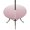 Pink, variant on Round Outdoor Tablecloth with Umbrella Hole and Zipper, Beige Brown Ombre Fitted Table Cover with Elastic Edge for 45-54 Inch, Modern Abstract Art Gradient Aesthetics Waterproof Patio Tablecoths