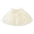 thumbnail image 3 of SonxaHe Infant Girls Skirt Bowknot Polka Dot Sequins Mesh Skirt Children Holiday Loose Ballet Party Skirts White,Sized 12-18 M, 3 of 3