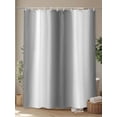 thumbnail image 4 of Fsddascl Gray White Ombre Shower Curtain Set - 66" x 72" Washable Bathtub Curtain with 12 Hooks, Greyish Gradient Minimalist Aesthetic Waterproof Fabric Stall Shower Curtains for Bathroom/Bathtub, 4 of 6