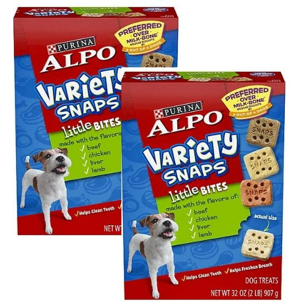 Alpo Variety Snaps Little Bites with Beef, Chicken, Liver, Lamb Flavors