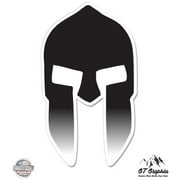 Spartan Helmet - 3" Vinyl Sticker - For Car Laptop I-Pad Phone Helmet Hard Hat - Waterproof Decal