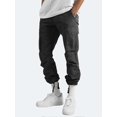 thumbnail image 4 of Cotton Linen Multi-pocket Casual Loose Baggy Long Cargo Pants, 4 of 5