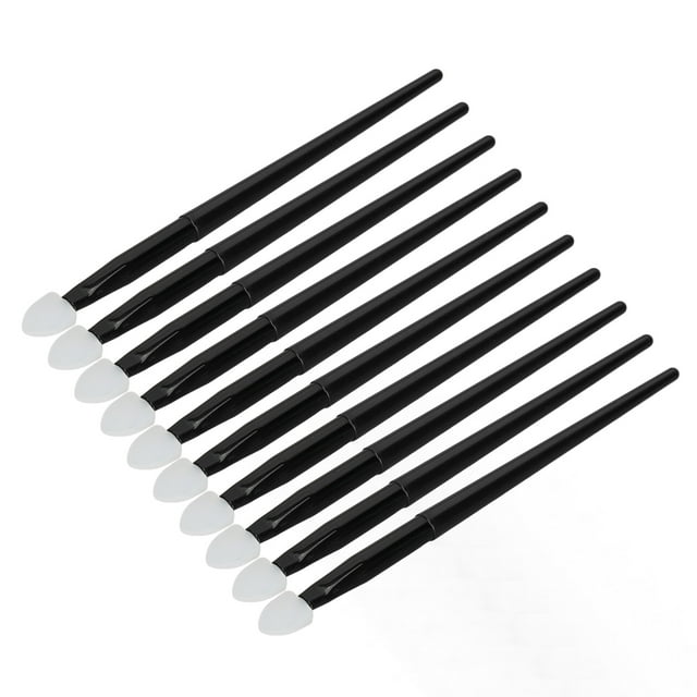 Kit De Brochas De Sombra De Ojos De Silicona, Aplicador De Maquillaje De Ojos De Silicona De Fácil Limpieza Profesional 10 Piezas Para Polvo De Cejas