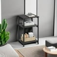 thumbnail image 5 of WSSYzyzf Side Table, Small End Table, Tall Nightstand for Living Room, Bedroom, Office, Bathroom Misty Gray + Classic Black, 5 of 14