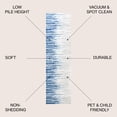 thumbnail image 4 of JONATHAN Y CTP112A-28 Linear Modern Half-Stripe Blue/Cream 2 ft. x 8 ft. Runner Rug, 4 of 10
