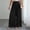 Black, variant on Women's High Waist Pleated Drawstring Wide Leg Pants, Elastic Waist Loose Palazzo Trousers, Summer Lightweight Casual Wear Black XXL