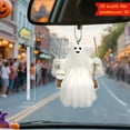 thumbnail image 2 of Under $5 Clearance, Halloween Cute Ghost Hanging Ghost for Halloween Decorations 2D Flat Acrylic Pendant, 2 of 8
