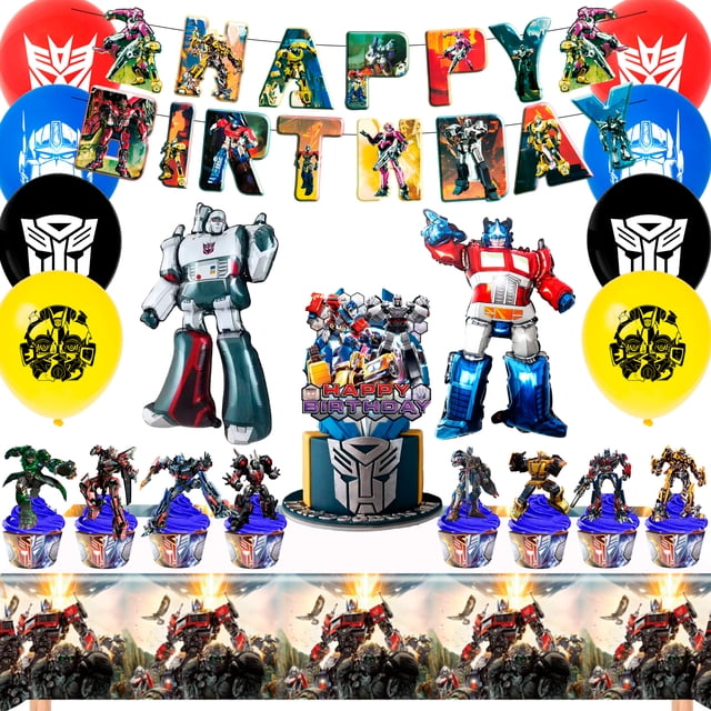 Cartoon Birthday Party Supplies, 29Pcs Cartoon Party Decorations Set for Birthday Party