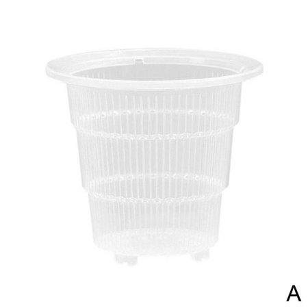 Meshpot 10cm/12cm /15 Cm Clear Plastic Orchid Pots With Holes Air Pruning Function And Root Growth Slots Plastic Flower Pot Z5W6