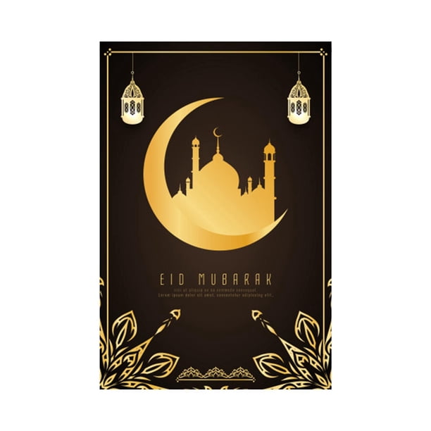 Bandera de jardín de Ramadán, accesorio fotográfico de poliéster para decoración de fiestas, hogar y jardín. G