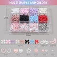 thumbnail image 2 of SUMMIT-Nail Art Studs Kit, 12 grids 8 Colors 3D Charms and Pink Mix White Star Heart Moon Cute Nail Jewels for DIY Decoration, 2 of 14