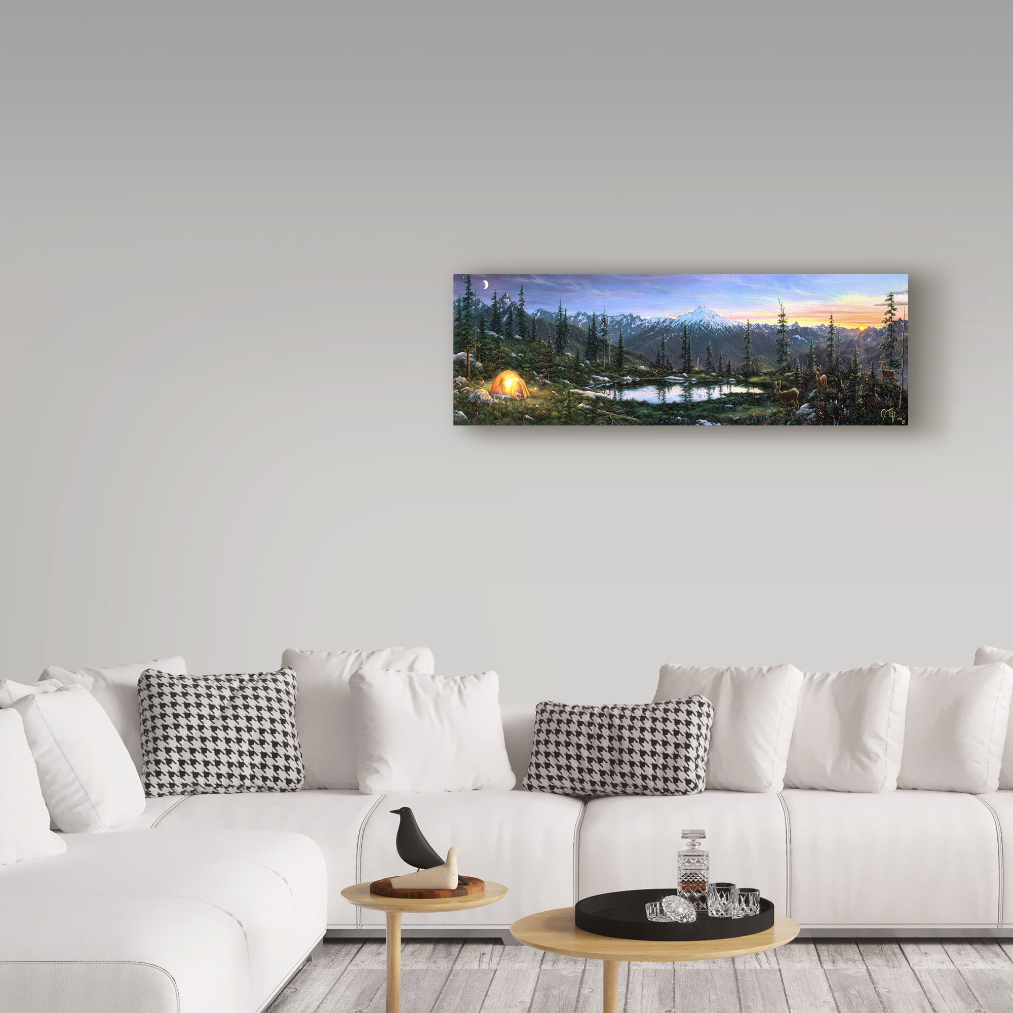 Trademark Fine Art 'Camping Out' Canvas Art by Jeff Tift