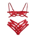 thumbnail image 2 of Ropa interior sexy estilo Europa y Estados Unidos con costura de correa y tentación sexy con soporte de acero, traje sexy de tres puntos, 2 of 5